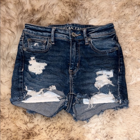 American Eagle Distressed Denim Shorts - Picture 1 of 3